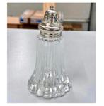 Franse Shabby vintage suiker / zout strooier silver plated, Antiek en Kunst, Ophalen of Verzenden