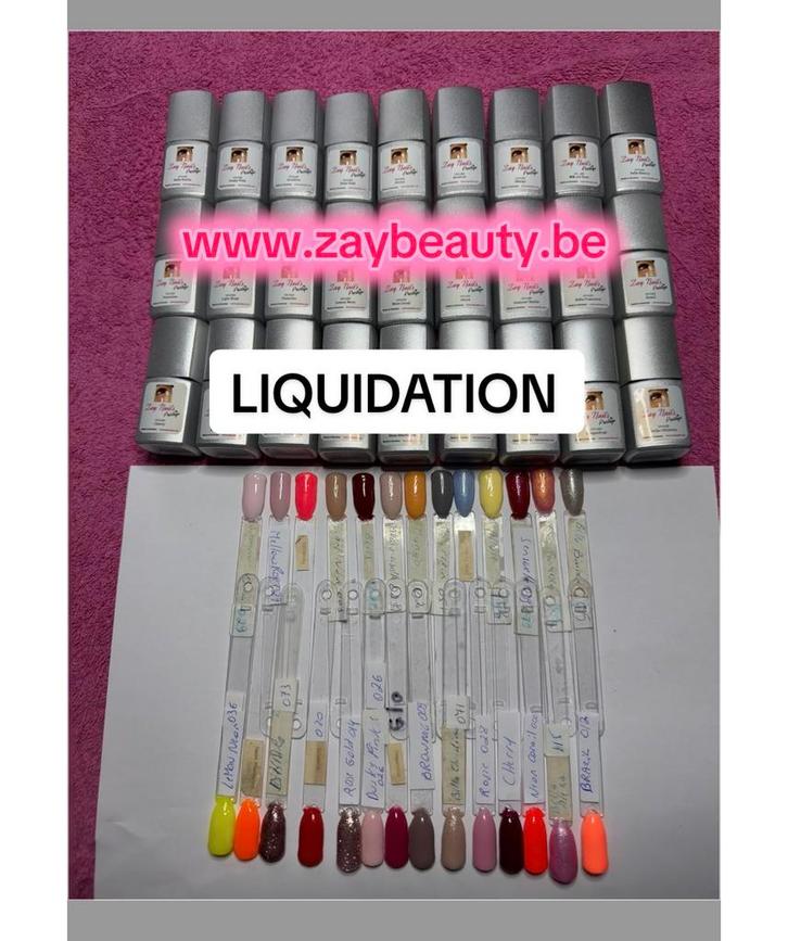LIQUIDATION vernis semi Permanent, Handtassen en Accessoires, Uiterlijk | Cosmetica en Make-up, Zo goed als nieuw, Ophalen of Verzenden