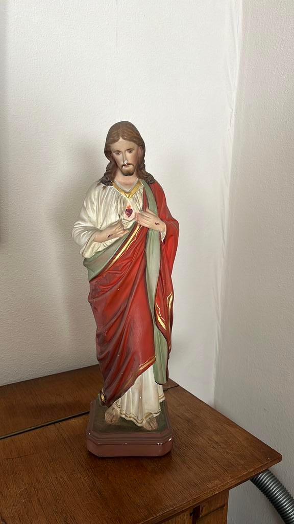 Heilig hart antiek religieus beeld, Antiek en Kunst, Ophalen