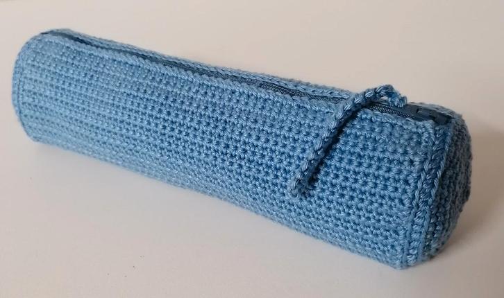 Gehaakte pennenzak in gemerceriseerde katoen. NIEUW !, Hobby en Vrije tijd, Breien en Haken, Nieuw, Ophalen of Verzenden