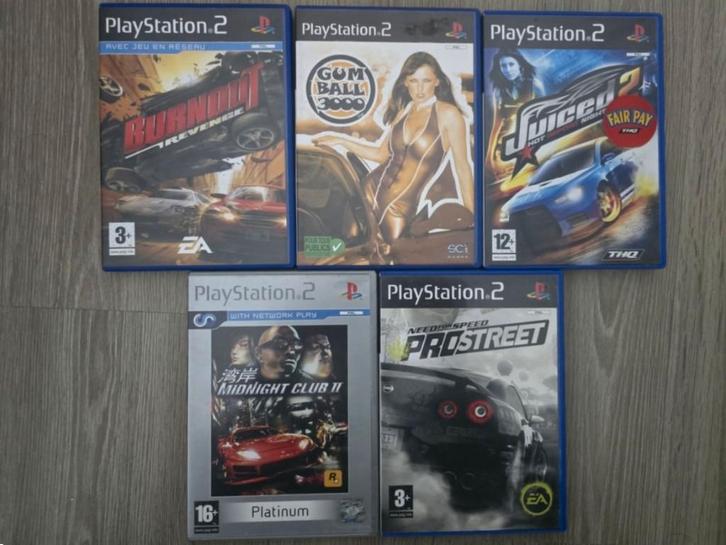 Lot de 5 jeux de course PS2, Consoles de jeu & Jeux vidéo, Jeux | Sony PlayStation 2, Utilisé, Course et Pilotage, 3 joueurs ou plus