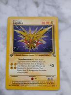 Zapdos first edition Pokemon Kaart, Hobby en Vrije tijd, Ophalen of Verzenden, Zo goed als nieuw