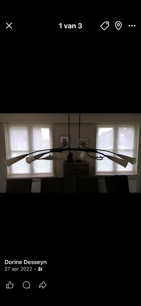 Mooie rustieke luster, Huis en Inrichting, Ophalen, Zo goed als nieuw, Overige materialen, Landelijk