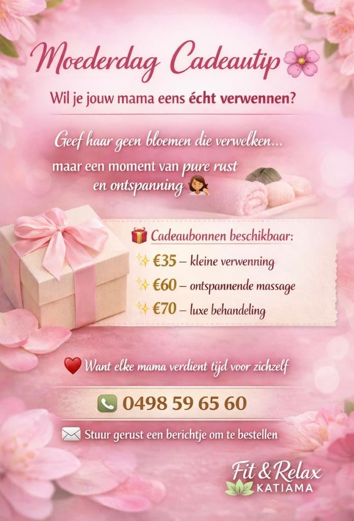 Verwen je moeder met een welverdiende massage