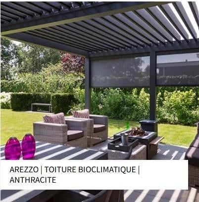 Pergola AREZZO (VERANO), Tuin en Terras, Zonneschermen, Nieuw, Rolluik, 150 tot 300 cm, 250 cm tot 450 cm, Elektrisch, Ophalen