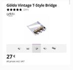 Goldo vintage tele brug nieuw met 3 brass zadels, Enlèvement, Neuf, Guitare électrique