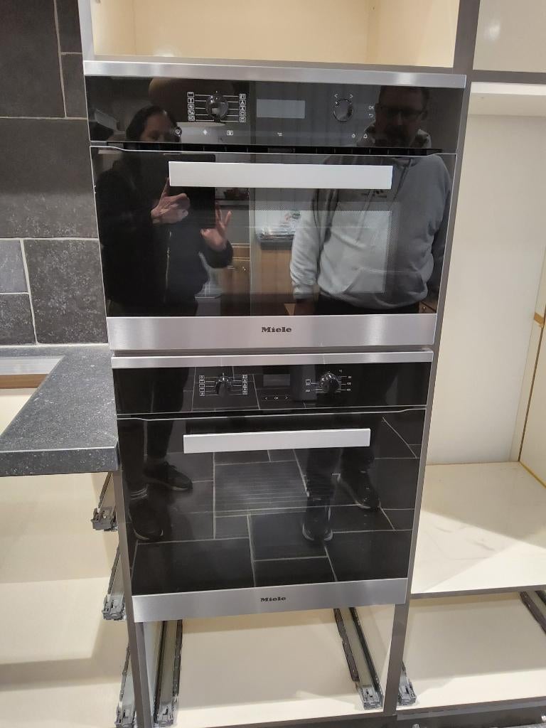 Nieuwe Set inbouw oven en combi-oven Miele nooit gebruikt, Oven, Microgolffunctie, Nieuw, Inbouw