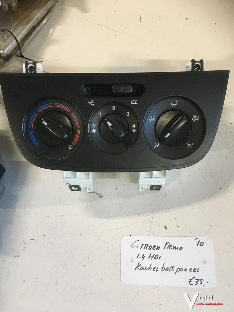 Citroen Nemo 1.4 Hdi 2010 Kachelbedieningspaneel, Auto-onderdelen, Dashboard en Schakelaars, Gebruikt, Ophalen of Verzenden