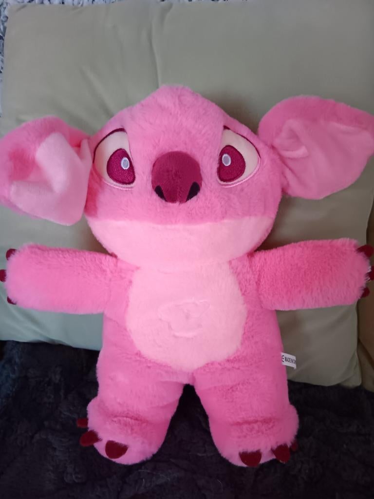 Nieuwe Lilo&stitch knuffel met ademhaling, licht en geluid, Neuf, Disney, Rose, Moyen (20 à 80 cm)