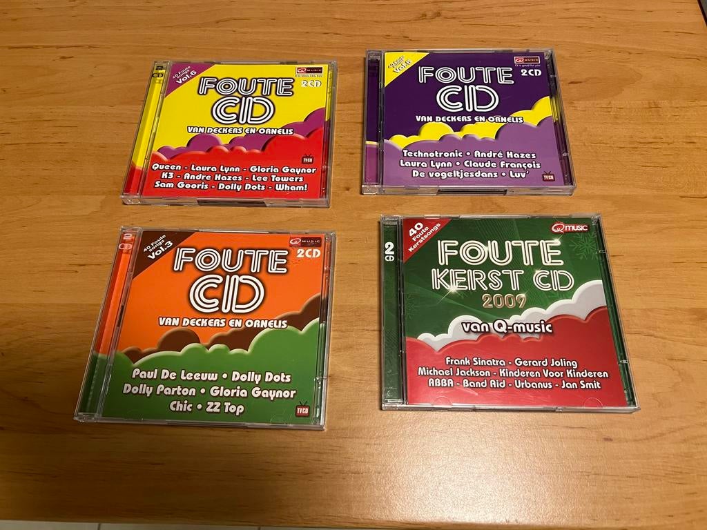 4x Foute cd Qmusic, Cd's en Dvd's, Cd's | Verzamelalbums, Ophalen, Zo goed als nieuw