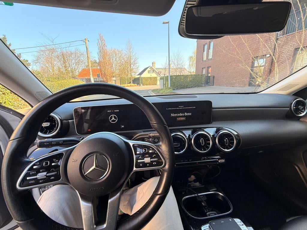 Mercedes A klass, Auto's, Mercedes-Benz, Leder en Stof, Diesel, 5 deurs, Zilver of Grijs