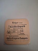 Oud bierviltje kruger pils, Verzamelen, Biermerken, Ophalen of Verzenden