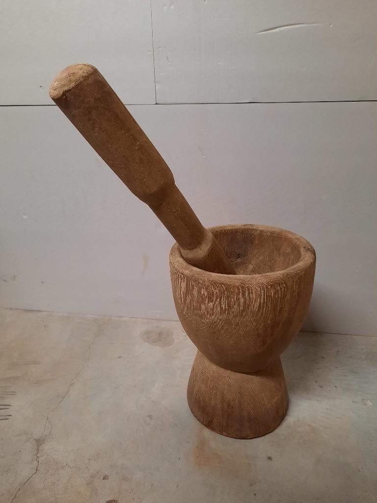 houten vijzel, Ophalen, Gebruikt