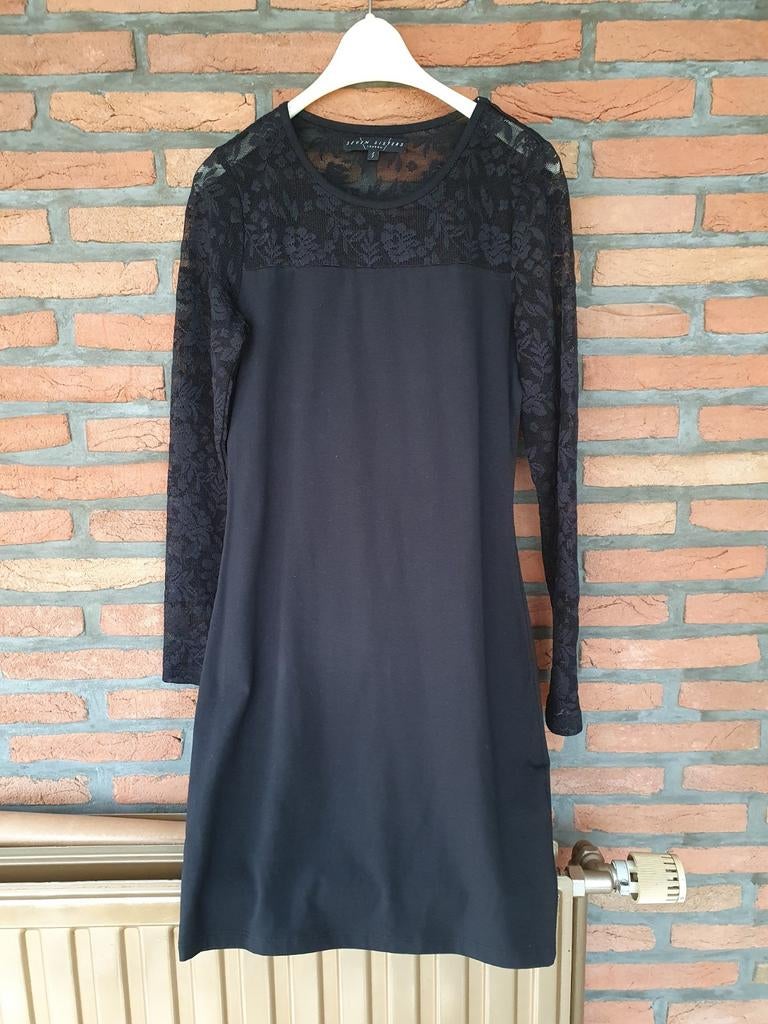 Kleed zwart seven sisters, Ophalen of Verzenden, Maat 46/48 (XL) of groter, Zwart