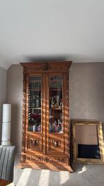 antiek jachtkast met orgineel glas in uitstekende staat, Antiquités & Art, Enlèvement