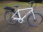 elektrische herenfiets met oplader in orde en rijklaar, Fietsen en Brommers, Elektrische fietsen, 55 tot 59 cm, Ophalen, Gebruikt