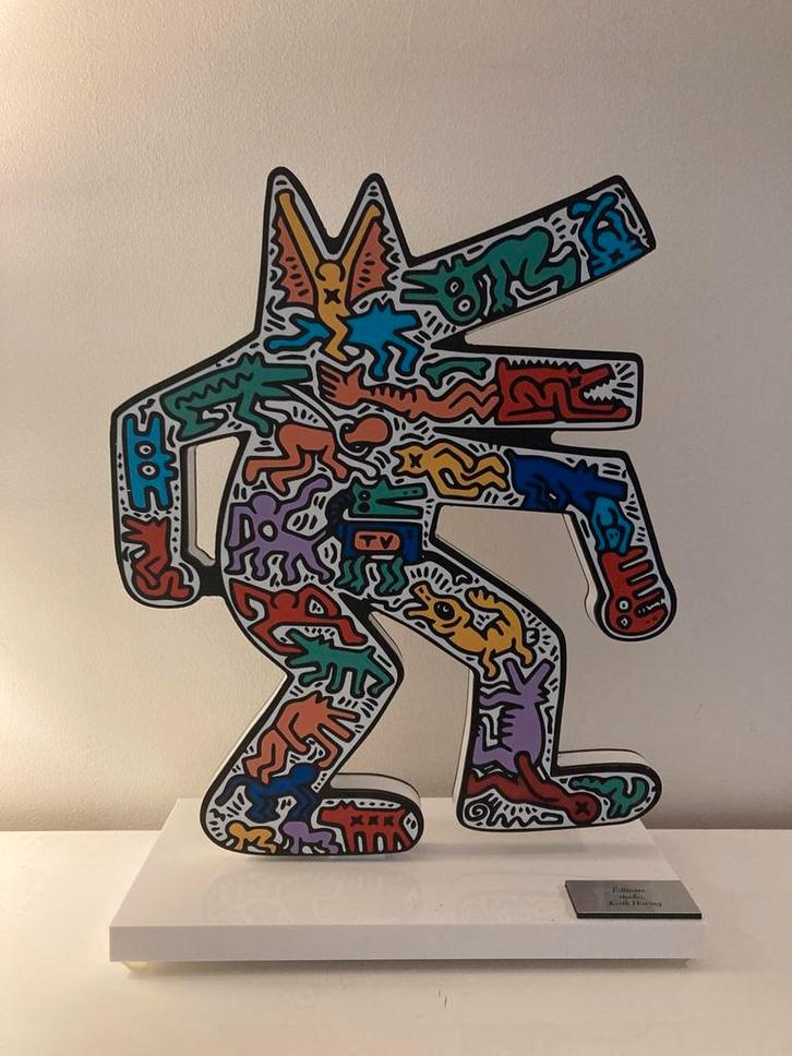 Keith Haring : sculpture avec certificat, Antiek en Kunst, Kunst | Designobjecten, Ophalen of Verzenden