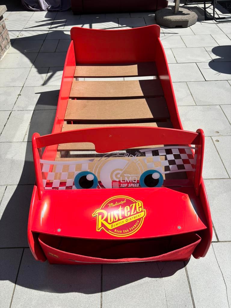 Lit flach mcqueen/cars, Enlèvement, Utilisé, 140 à 160 cm, 70 à 85 cm