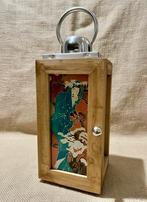 Lampe a vitrail Handmade Alphonse Mucha, Enlèvement, Comme neuf, Moins de 100 cm