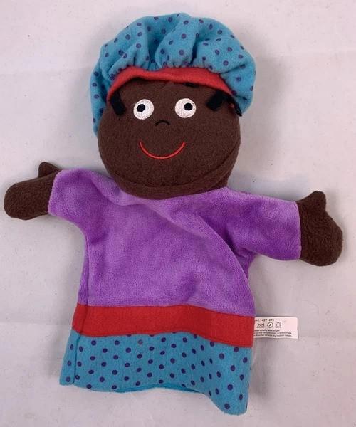 Zwarte Piet Handpop Pluche Pop Jaren 90 Hema Sinterklaas, Diversen, Sinterklaas, Zo goed als nieuw, Verzenden