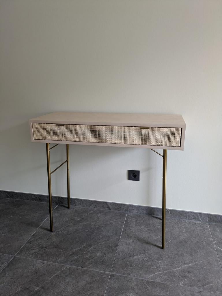 Solstice - Consoletafel met 1 lade Maison du monde, Huis en Inrichting, Tafels | Sidetables, Zo goed als nieuw, Ophalen