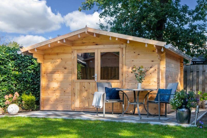 Blokhut - Tuinhuis Murcia | 34 mm | vuren onbehandeld, Hobby en Vrije tijd, Overige Hobby en Vrije tijd, Nieuw, Verzenden