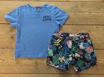 jbc & H&M t-shirt en (jungle) short 116, Broek, Meisje, H&M, Ophalen of Verzenden