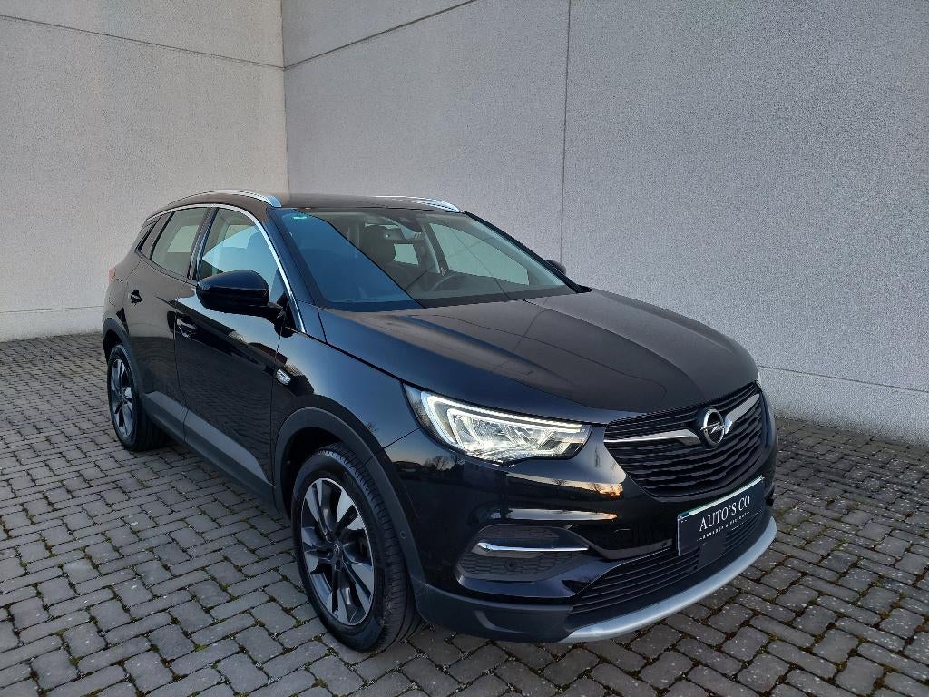OPEL GRANDLAND X INNOVATION AUTOMAAT-CAMERA-KEYLESS-GARANTIE, Auto's, Opel, Euro 6, Leder en Stof, Zwart, Opel certified used cars