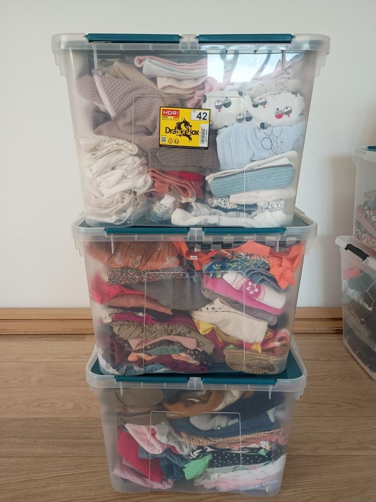 Grand lot de vêtements pour bébés pour filles, Enlèvement, Taille 50