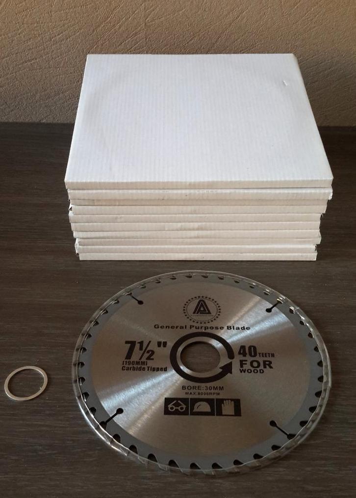 Lot / partij zaagbladen 190mm 40T ( NIEUW ), Doe-het-zelf en Bouw, Gereedschap | Zaagmachines, Nieuw, Ophalen of Verzenden