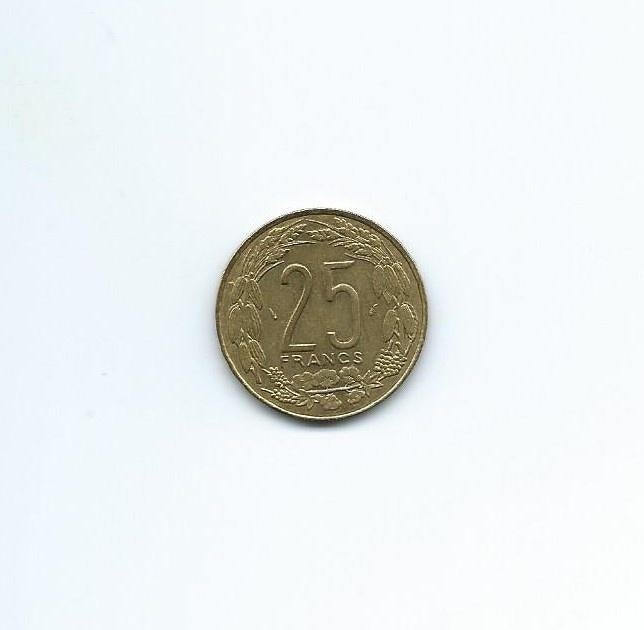 Centraal Afrikaanse Staten, 25 Francs 1975., Ophalen of Verzenden, Overige landen, Losse munt