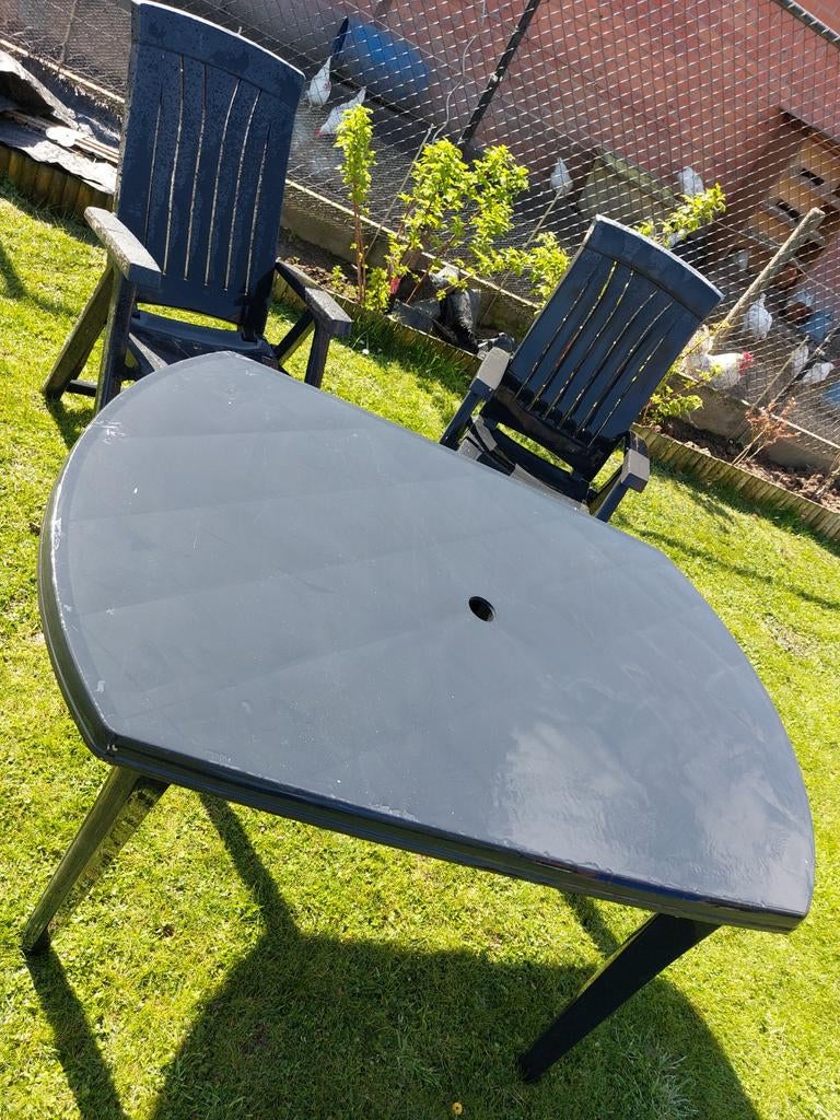 Table de jardin avec 2 sièges réglables, Enlèvement
