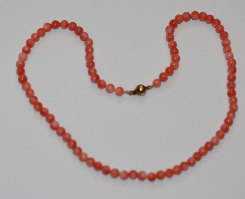 Koraal ketting Goud 585 sluiting, Handtassen en Accessoires, Ophalen of Verzenden, Goud, Ketting