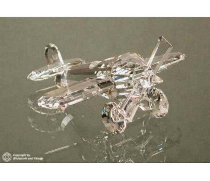 Avion en cristal Swarovski 3 pouces 8 cm en cristal 152111, Collections, Swarovski, Comme neuf, Figurine, Enlèvement ou Envoi