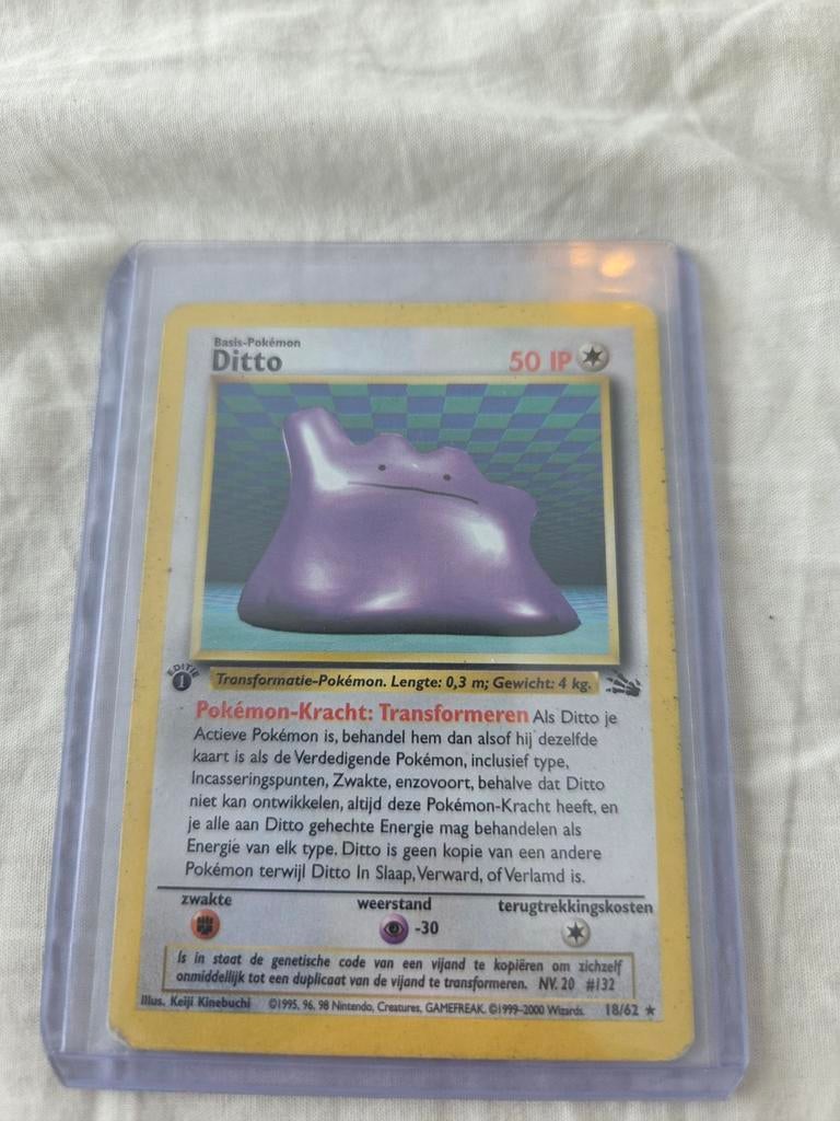 Pokemon, première édition, ditto18/62, Hobby & Loisirs créatifs, Jeux de cartes à collectionner | Pokémon, Enlèvement