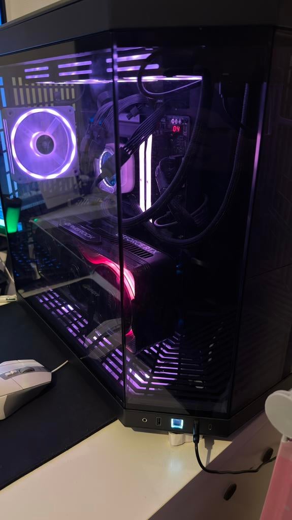 Setup gamer Rtx 5080, Computers en Software, Desktop Pc's, Zo goed als nieuw, 4 Ghz of meer, SSD, 32 GB, Met videokaart, Met monitor