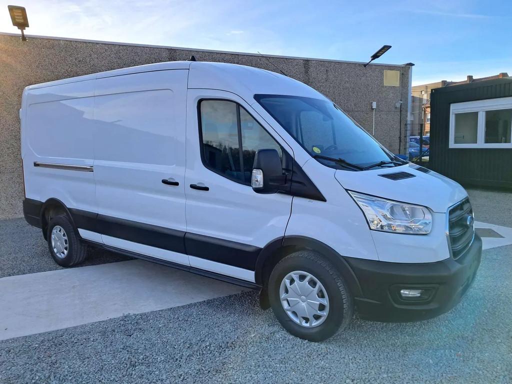 Ford Transit 2.0 Automatique L2H2 (bj 2020), Auto's, Automaat, Stof, USB, Wit