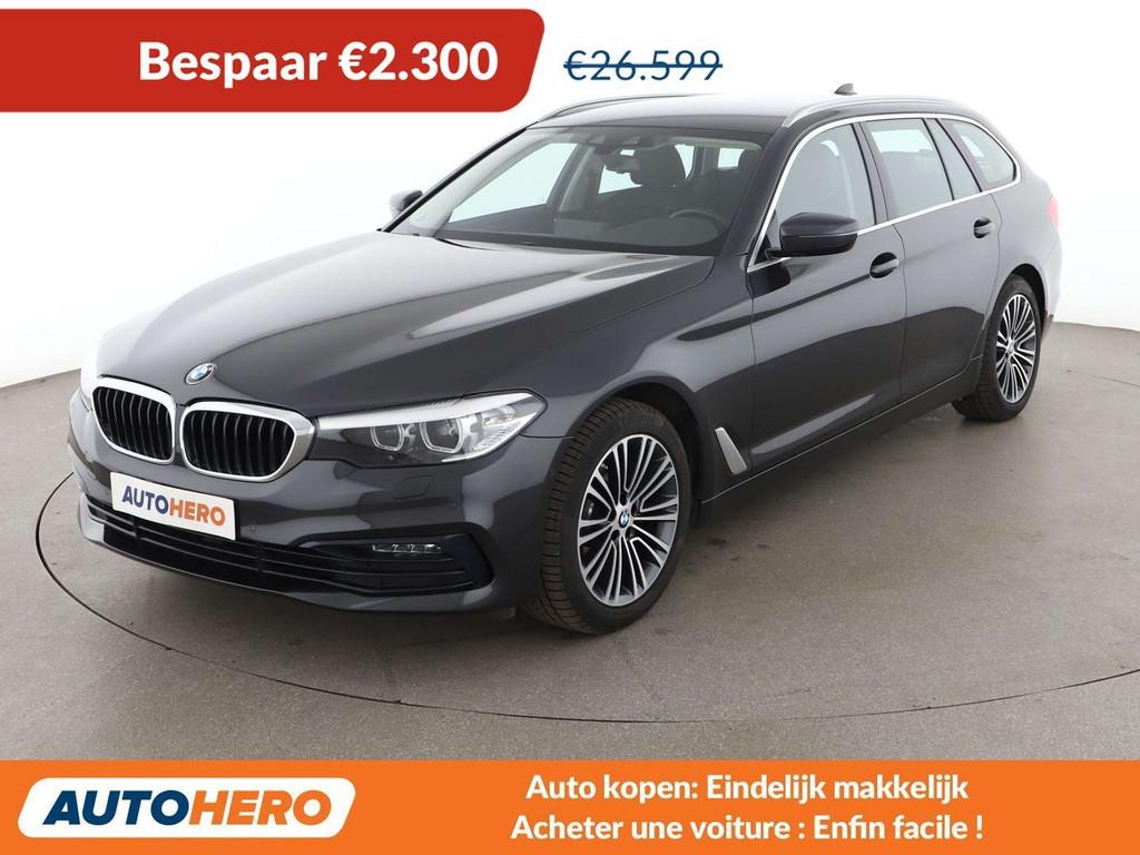 BMW 5 Serie 520 520d Mild-Hybrid xDrive Sport Line, Auto's, BMW, Te koop, 5 Reeks, 4x4, ABS, Airbags, Airconditioning, Android Auto
