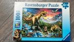 Puzzel 100 stukken dinosaurus, Kinderen en Baby's, Ophalen, Meer dan 50 stukjes, Gebruikt, 6 jaar of ouder