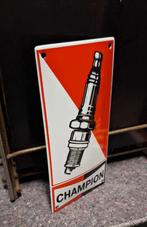 Emaille bord/bordje Champion Bougies., Ophalen of Verzenden, Nieuw, Reclamebord