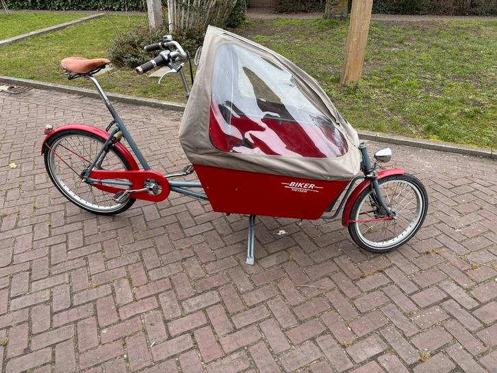 Retro bakfiets Achielle, Fietsen en Brommers, Fietsen | Bakfietsen, Gebruikt, Overige merken, 2 kinderen, Ophalen