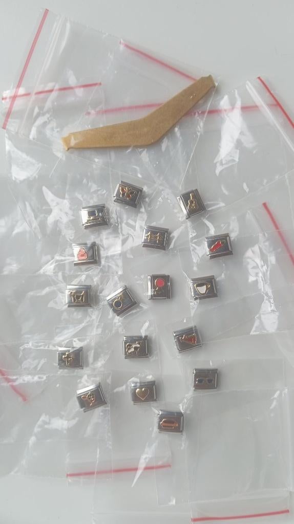 Bracelet à breloques italien Uberry 9mm 17 maillons neuf 1, Neuf, Enlèvement ou Envoi, Avec bracelets à breloques ou perles, Acier