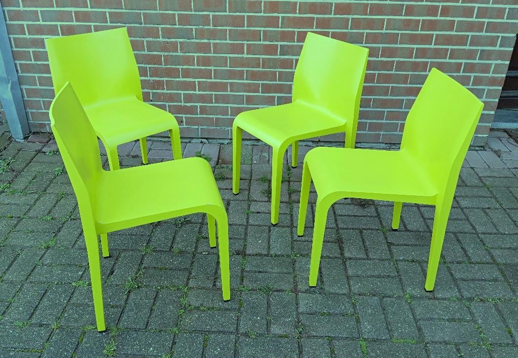 4 CHAISES DESIGN ITALIEN ALIAS LALEGGERA 301, Maison & Meubles, Chaises, Enlèvement, Utilisé, Autres couleurs, Quatre