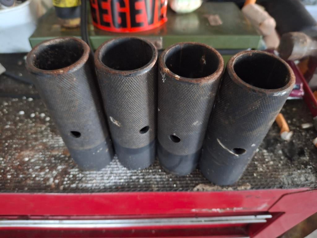 Stunt steuntjes voor op de as van de wielen te zetten bmx, Ophalen