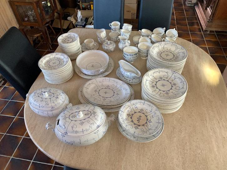 124-delig Saksisch servies Boch La Louvière “Copenhague”, Huis en Inrichting, Keuken | Servies, Gebruikt, Compleet servies, Overige stijlen