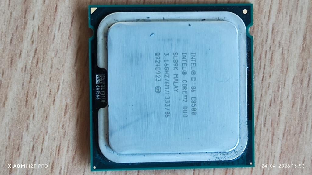 Duo core E 8500 uit werkend systeem., Ophalen