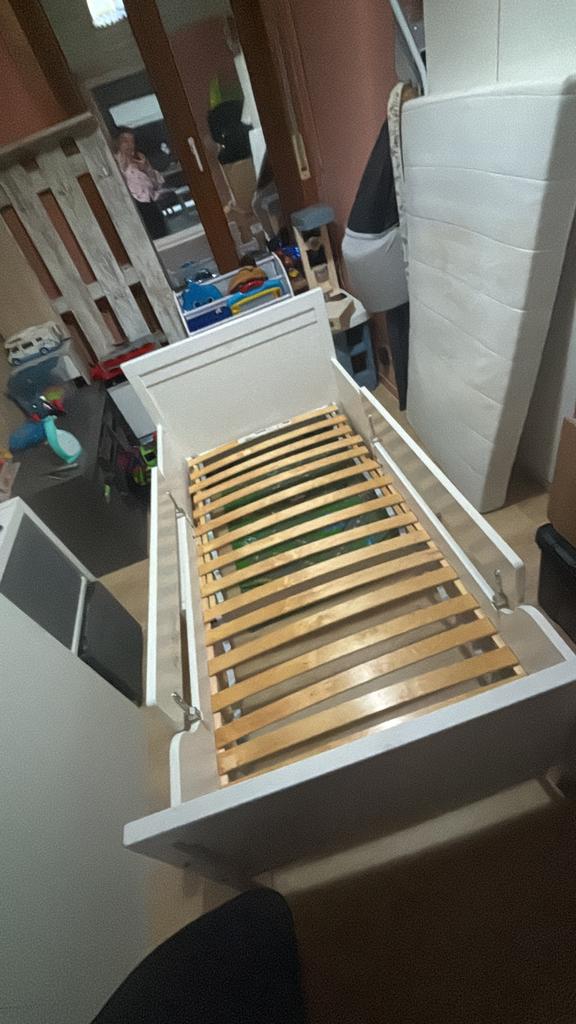 Lit ikea -  extensible, Maison & Meubles, Chambre à coucher | Lits, 90 cm, Enlèvement, Une personne, Comme neuf