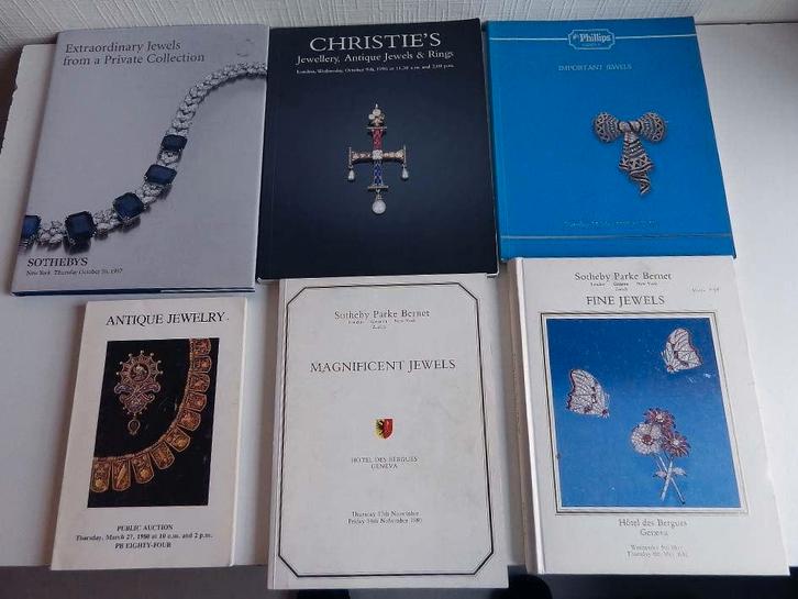 Originele “Jewelry” Veilingcatalogi: €.5,00/stuk., Boeken, Kunst en Cultuur | Beeldend, Zo goed als nieuw, Ophalen
