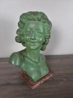 Sculpture buste de dame Merlini 1950, Antiquités & Art, Art | Sculptures & Bois, Enlèvement ou Envoi