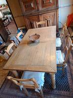 Table extensible avec 6 chaises, Maison & Meubles, Enlèvement